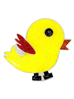 Navika Ball Markers|Glitzy Yellow Birdie Tweet Tweet Ball Marker