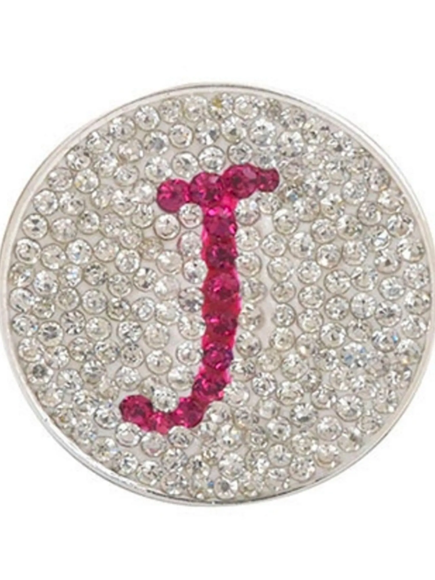 Navika Ball Markers|Micro Pave Crystal Initial J Marker