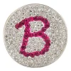 Navika Ball Markers|Micro Pave Crystal Initial B Marker