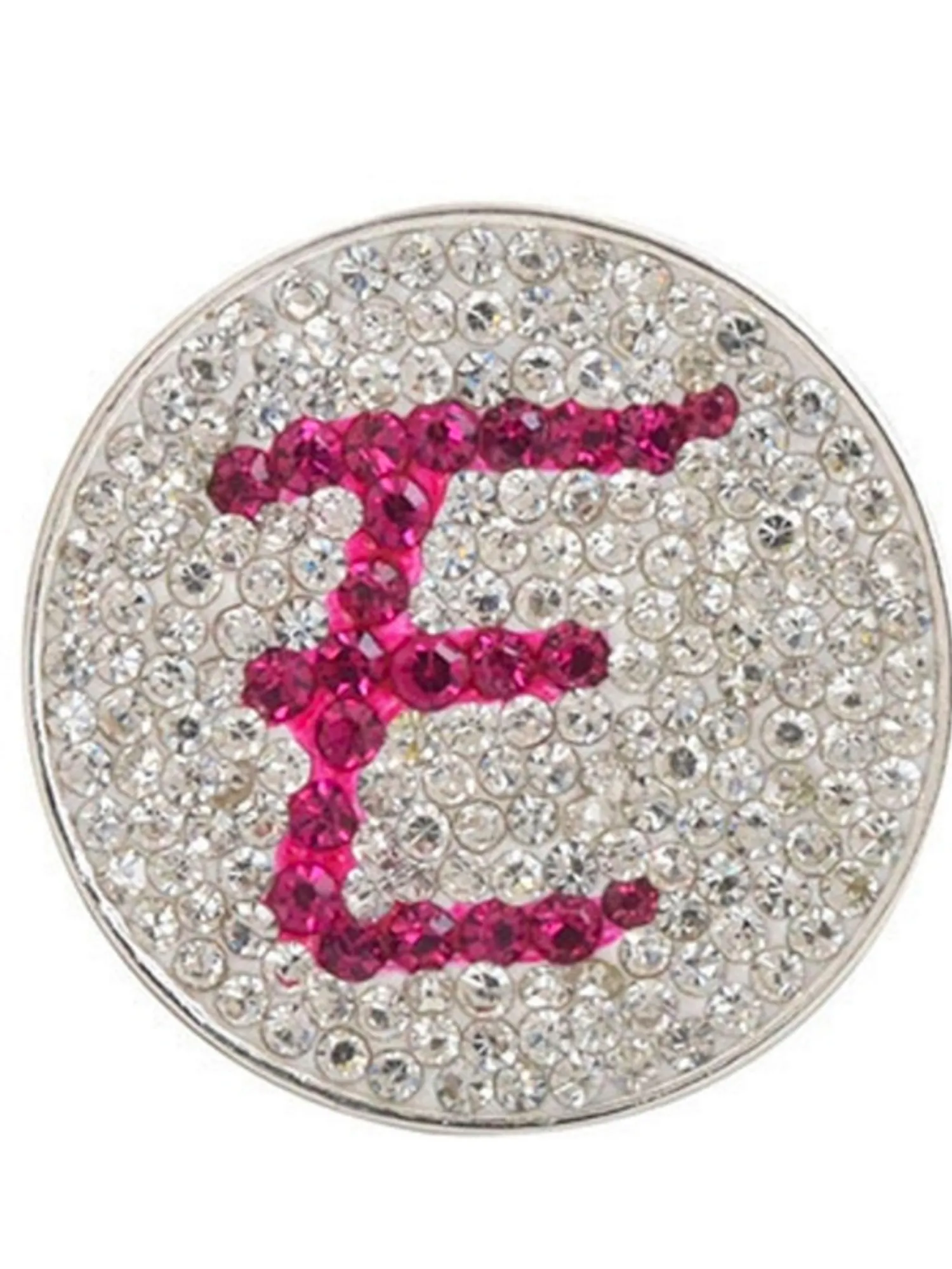 Navika Ball Markers|Micro Pave Crystal Initial E Marker