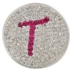 Navika Ball Markers|Micro Pave Crystal Initial T Marker
