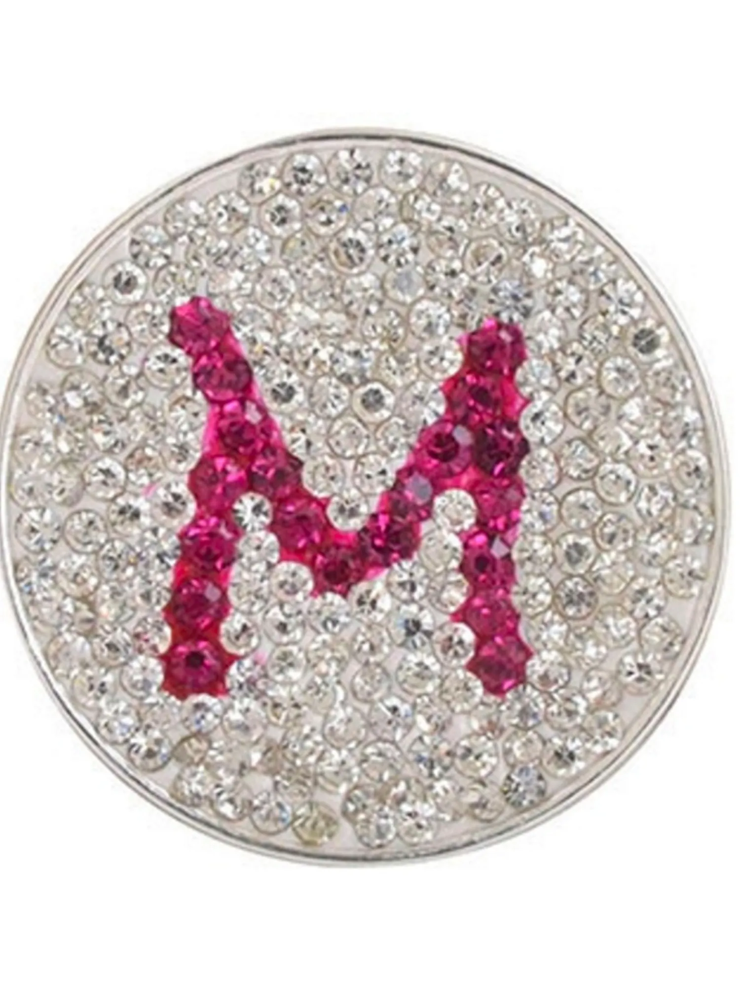 Navika Ball Markers|Micro Pave Crystal Initial M Marker