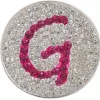 Navika Ball Markers|Micro Pave Crystal Initial G Marker