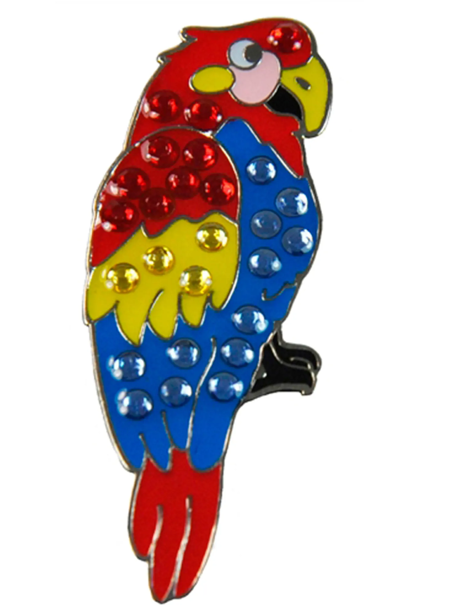 Navika Ball Markers|Swarovski Crystal Parrot Marker
