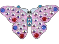 Navika Ball Markers|Swarovski Crystal Butterfly Pink Marker