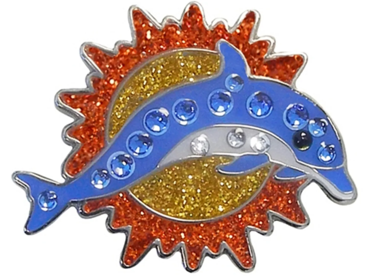 Navika Ball Markers|Swarovski Crystal Dolphin Marker