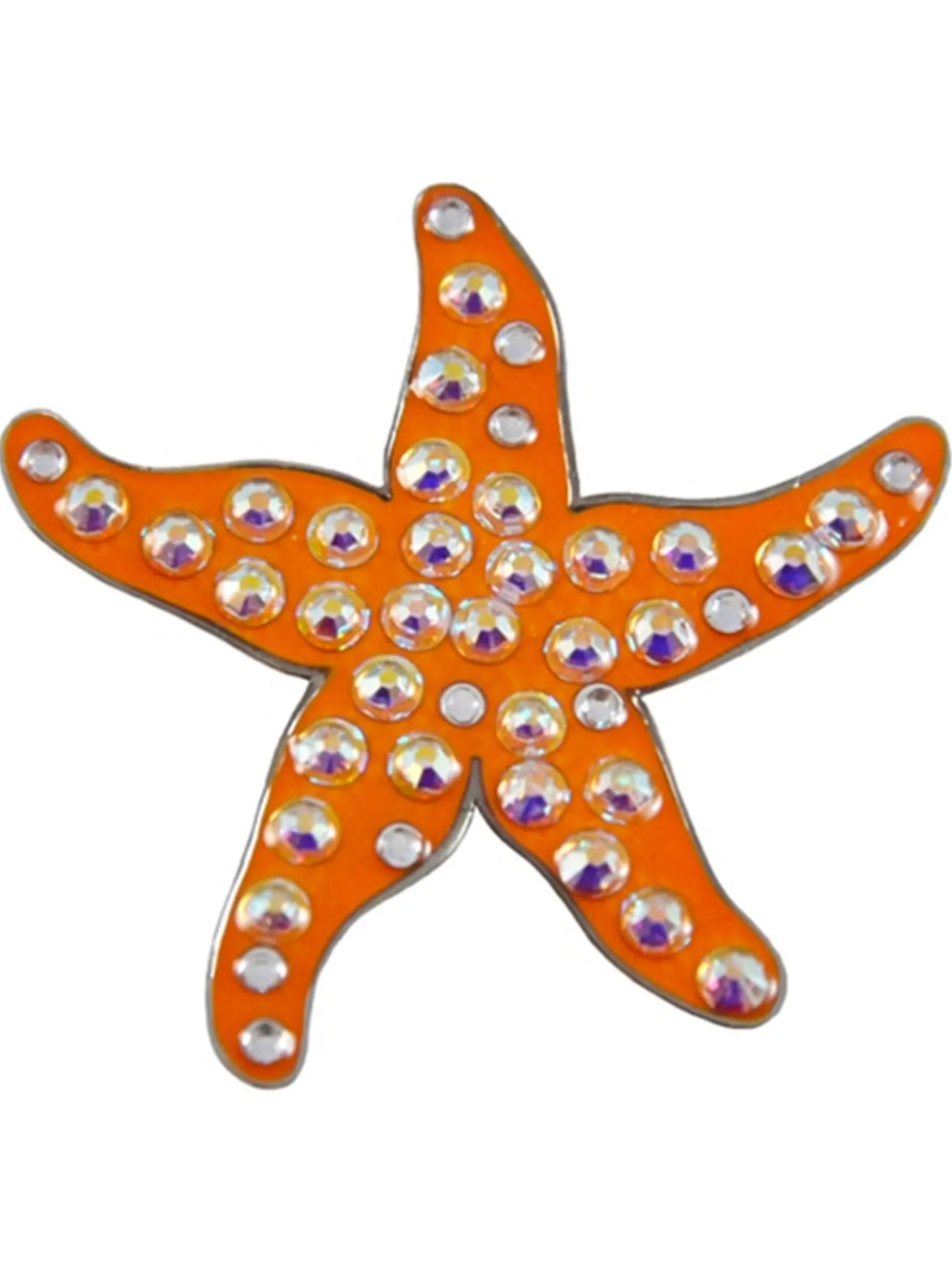 Navika Ball Markers|Swarovski Crystal Starfish Marker