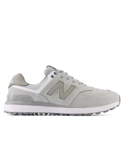 New Balance Mens Golf Shoes|574 Greens v2 Golf Shoes - Grey/White