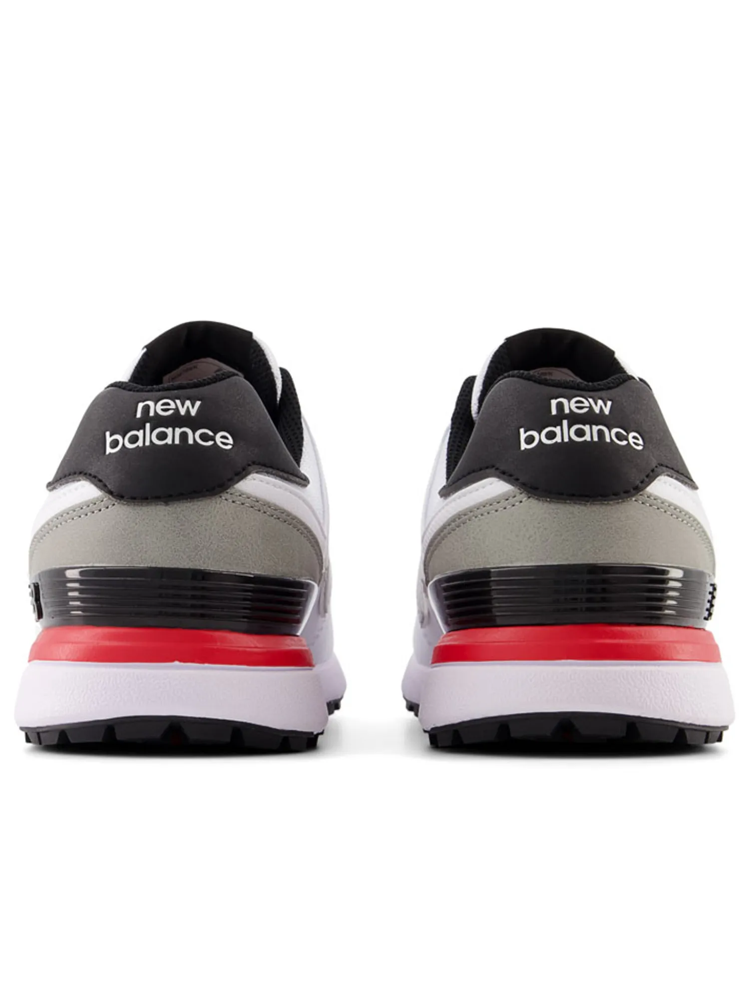 New Balance Mens Golf Shoes|574 Greens v2 Golf Shoes - White/Red/Black