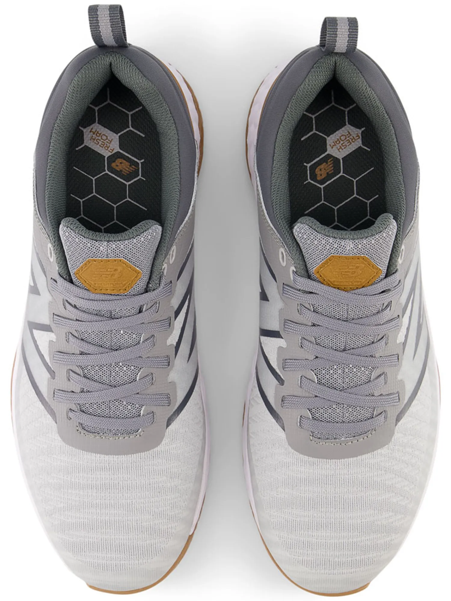 New Balance Mens Golf Shoes|Fresh Foam Contend v2 Golf Shoes - Grey/Charcoal