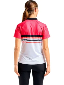 Nivo Shirts|Women's Finley Short Sleeve Mock - Cherry