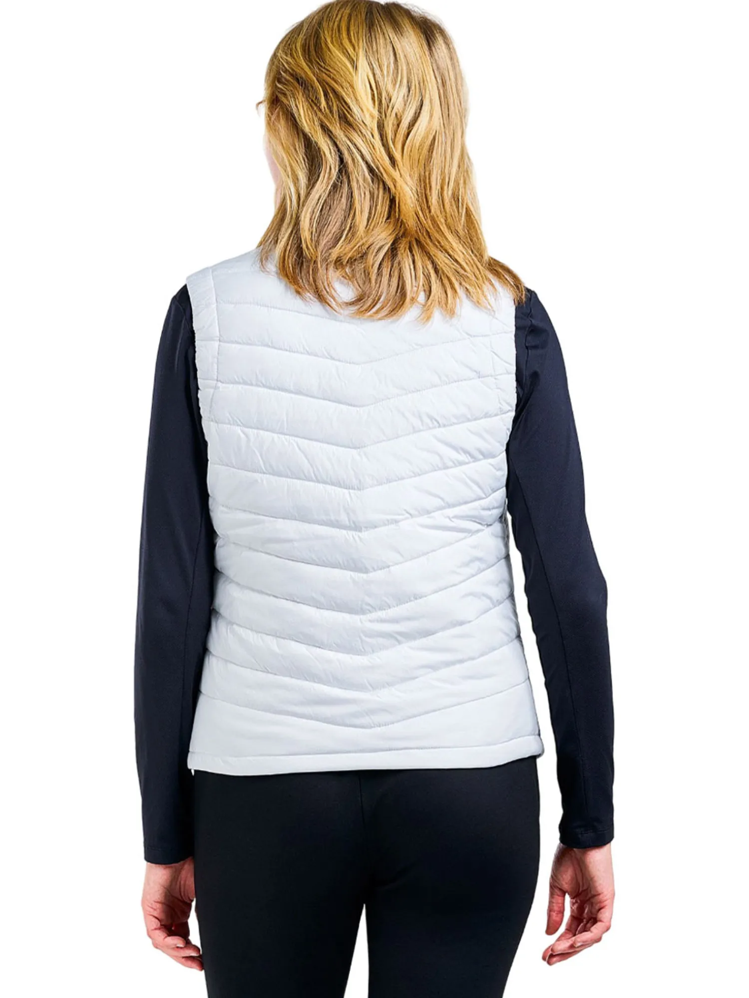 Nivo Vests|Women's Grace Full Zip Vest - White