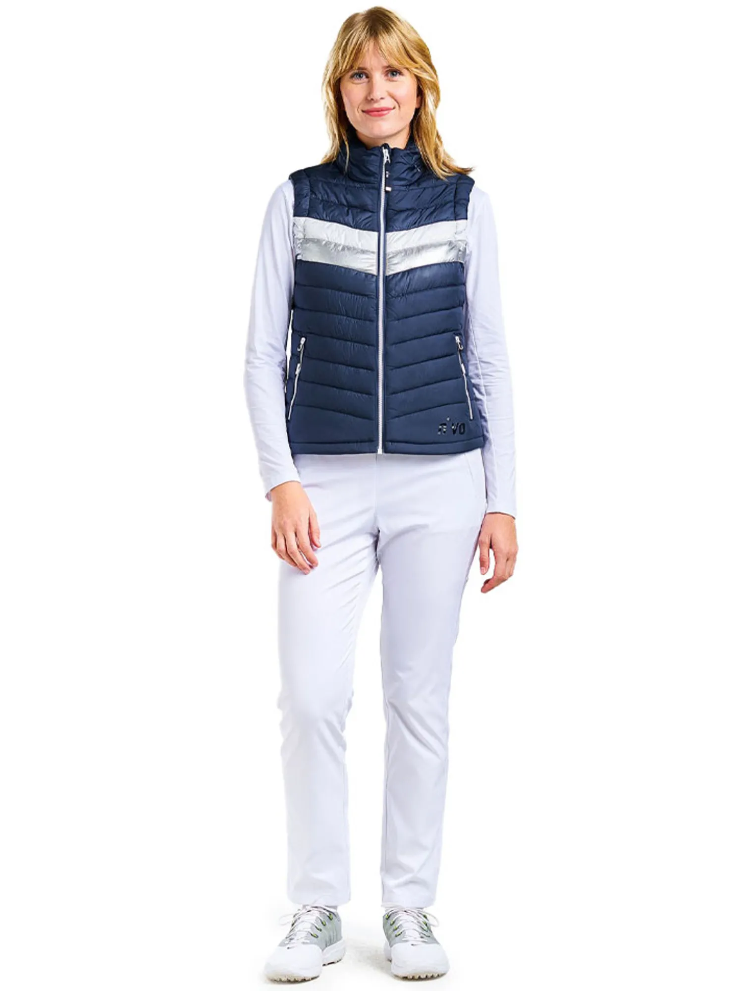 Nivo Vests|Women's Grace Full Zip Vest - Navy