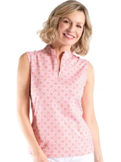 Nivo Clearance Clothing|Women's Leto Sleeveless Mock - Tender Blush