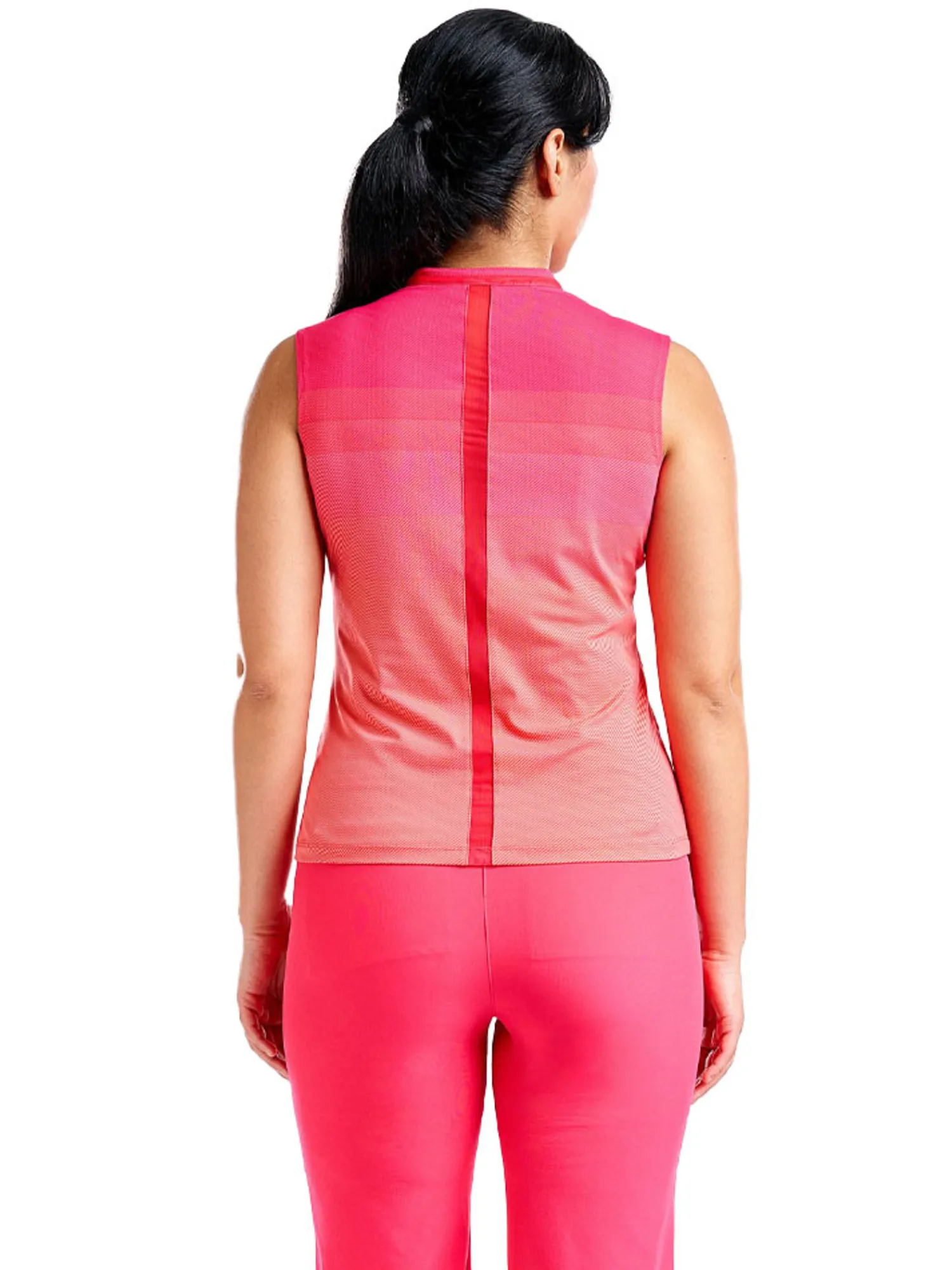 Nivo Shirts|Women's Linnea Sleeveless Livcool Mock - Cherry