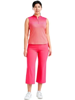 Nivo Shirts|Women's Linnea Sleeveless Livcool Mock - Cherry