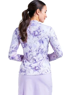 Nivo Shirts|Women's Lolita Long Sleeve Mock - Lavender