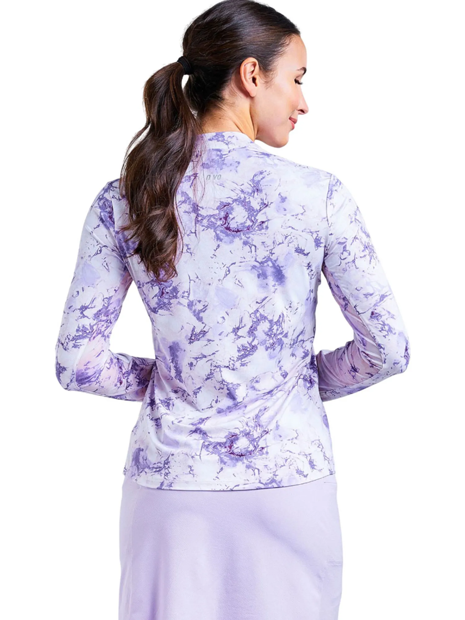Nivo Shirts|Women's Lolita Long Sleeve Mock - Lavender