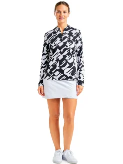 Nivo Shirts|Women's Lolita Long Sleeve Livcool Mock - Black/White