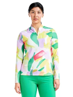 Nivo Shirts|Women's Lolita Long Sleeve Livcool Mock - Classic Green