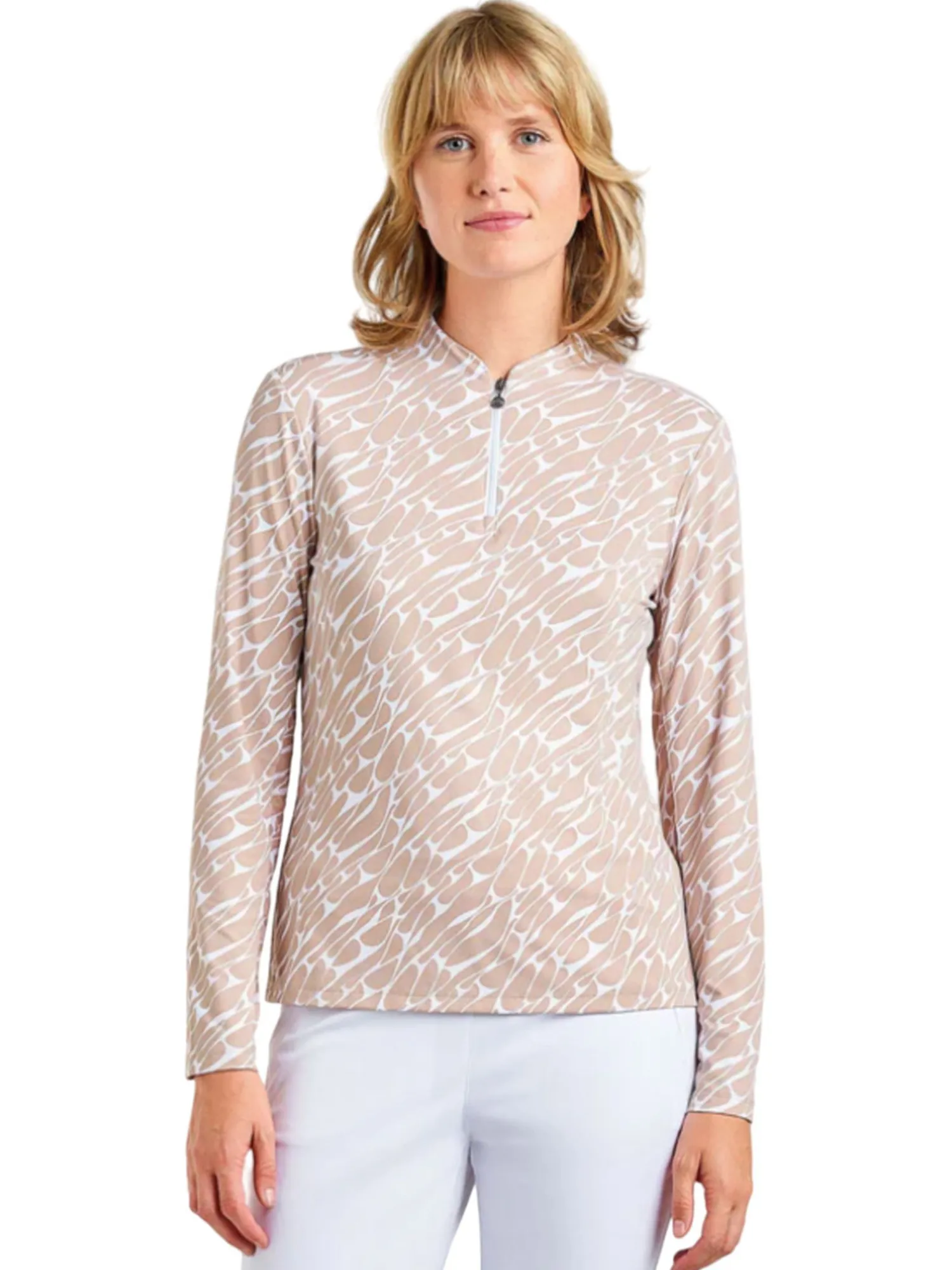 Nivo Shirts|Women's Lolita Long Sleeve Mock - Desert