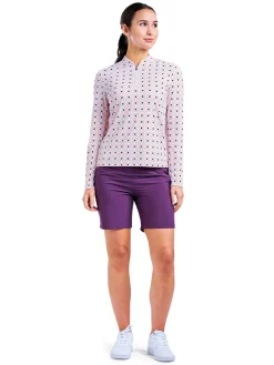 Nivo Shirts|Women's Lolita Long Sleeve Mock - Coral Reef