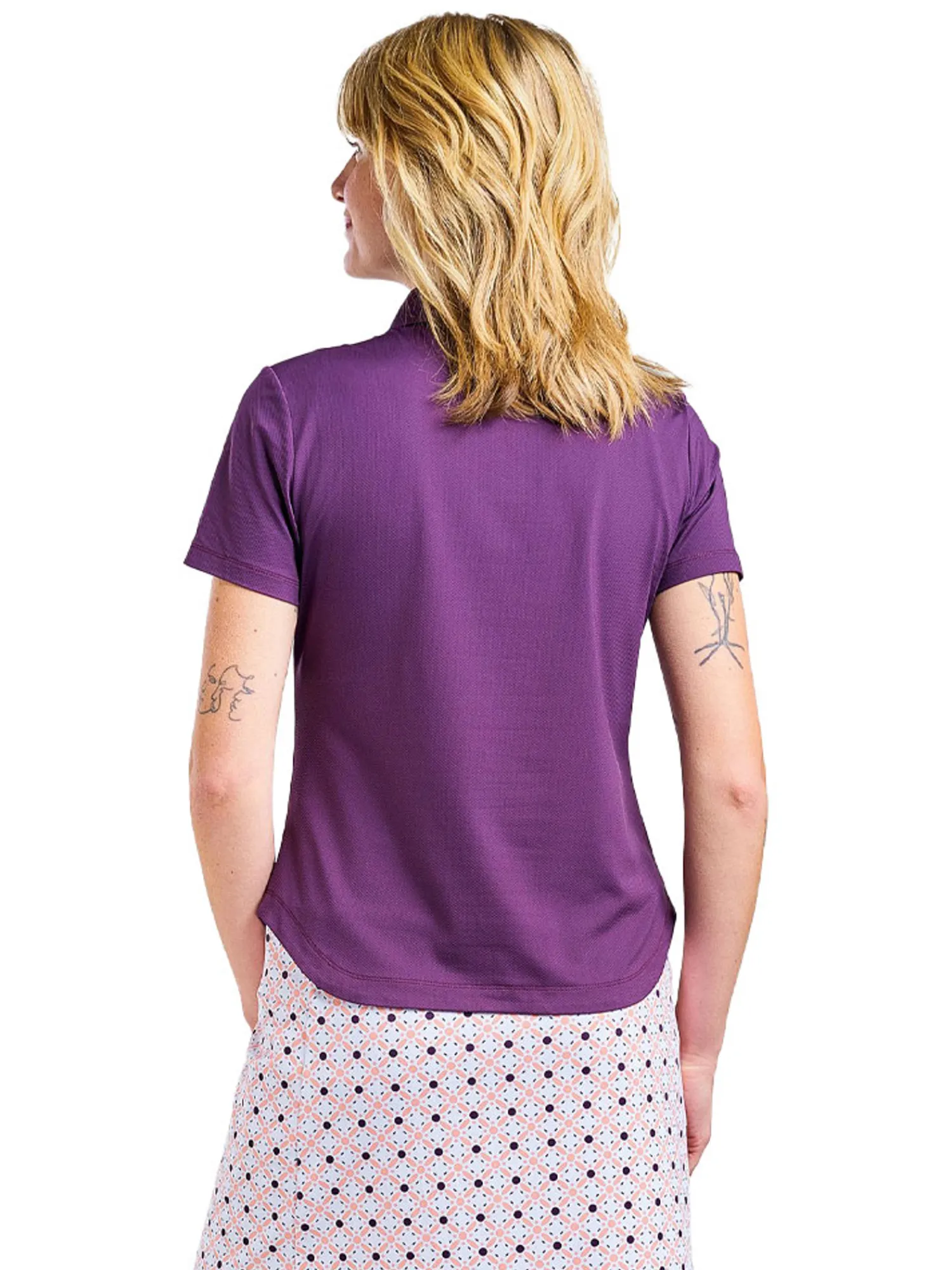 Nivo Shirts|Women's Naila II Polo - Plum
