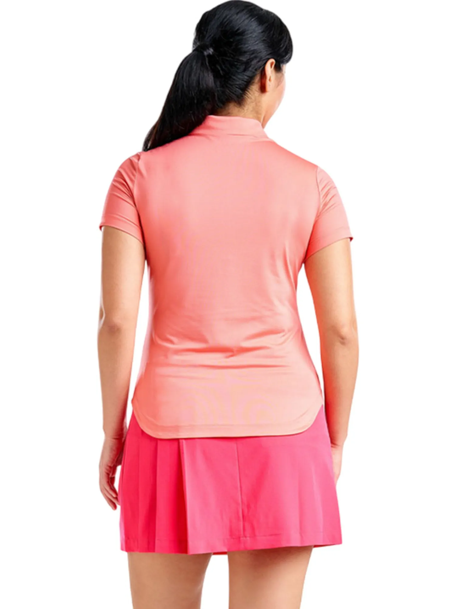 Nivo Shirts|Women's Naila II Short Sleeve Polo - Melon