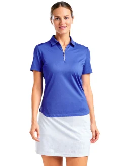 Nivo Shirts|Women's Naila II Short Sleeve Polo - Cobalt