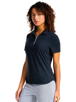 Nivo Shirts|Women's Naila II Short Sleeve Polo - Black