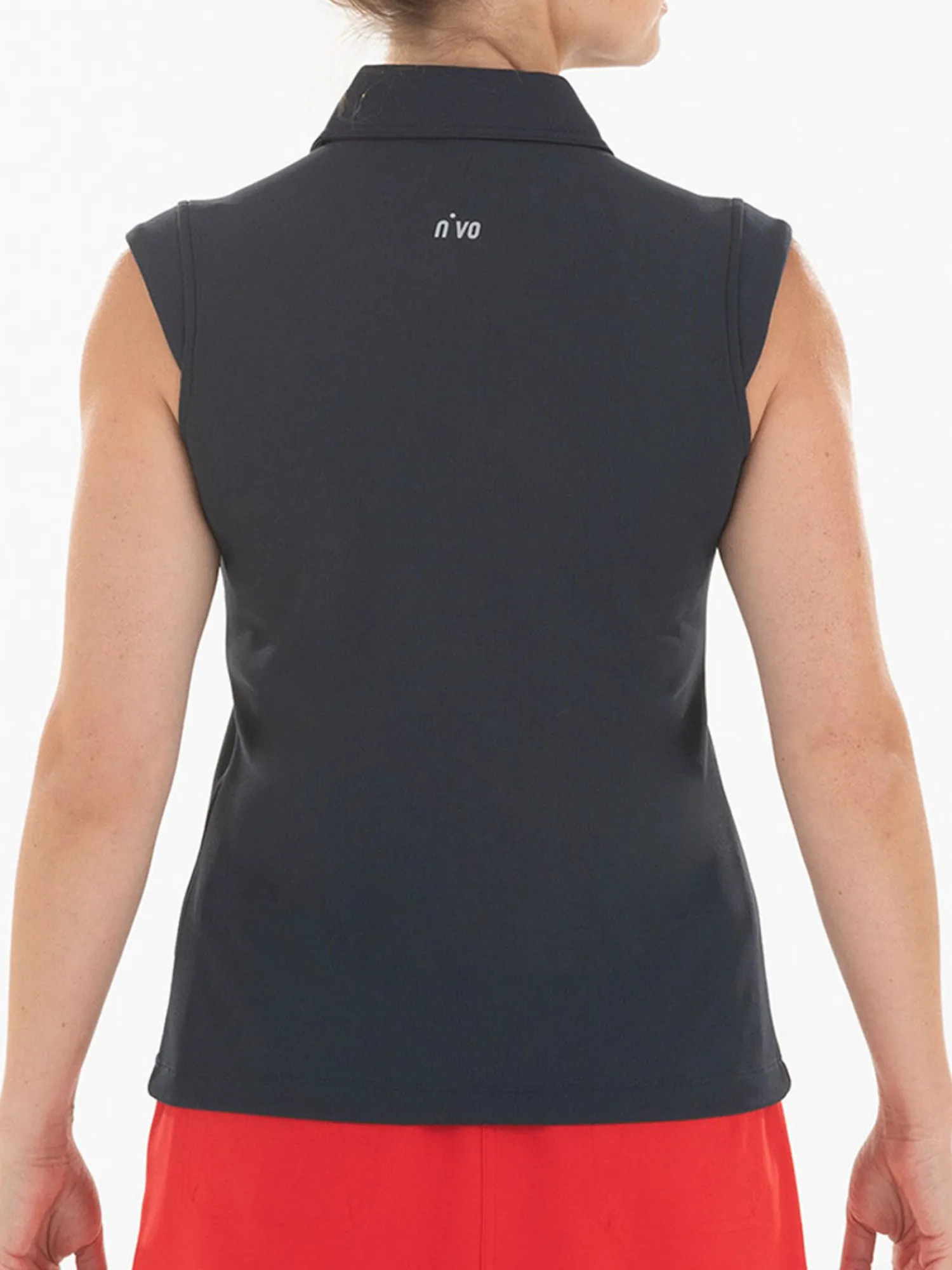 Nivo Shirts|Women's Nikki Sleeveless Polo - Black