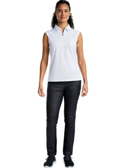 Nivo Shirts|Women's Nikki Sleeveless Polo - White