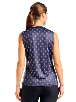 Nivo Shirts|Women's Vivian Sleeveless Mock - Navy