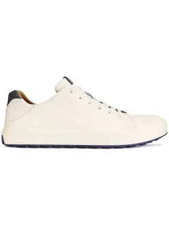OluKai Mens Golf Shoes|Wai‘alae Golf Shoes - White/White