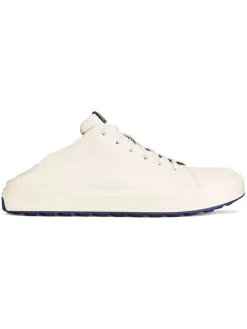 OluKai Mens Golf Shoes|Wai‘alae Golf Shoes - White/White