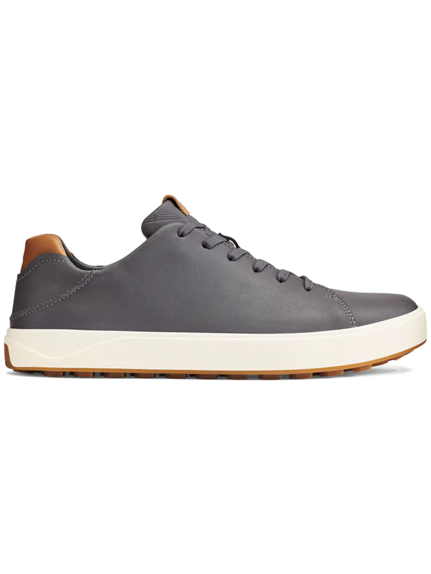 OluKai Mens Golf Shoes|Wai‘alae Golf Shoes - Ash Red Lava
