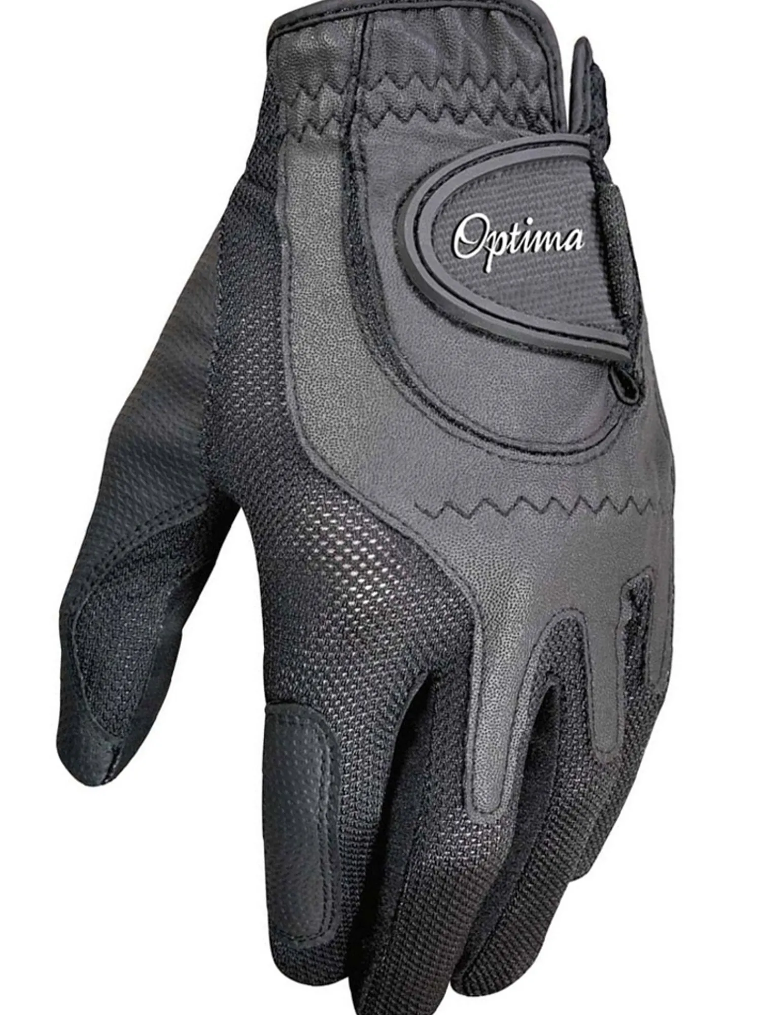Optima Mens Golf Gloves|Soft Feel Golf Glove Black
