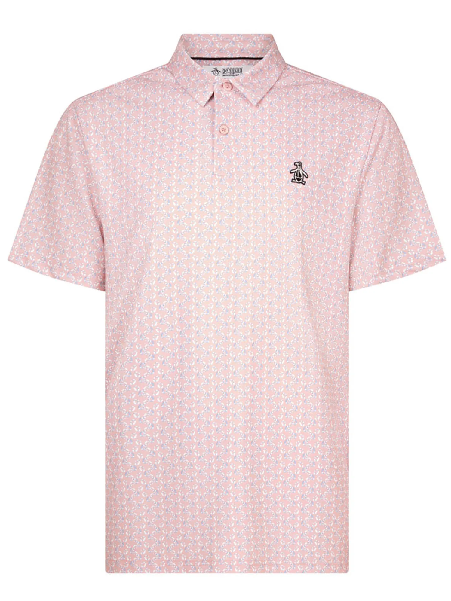 Original Penguin Shirts|All Over Lifesaver Print Polo - Charm Pink