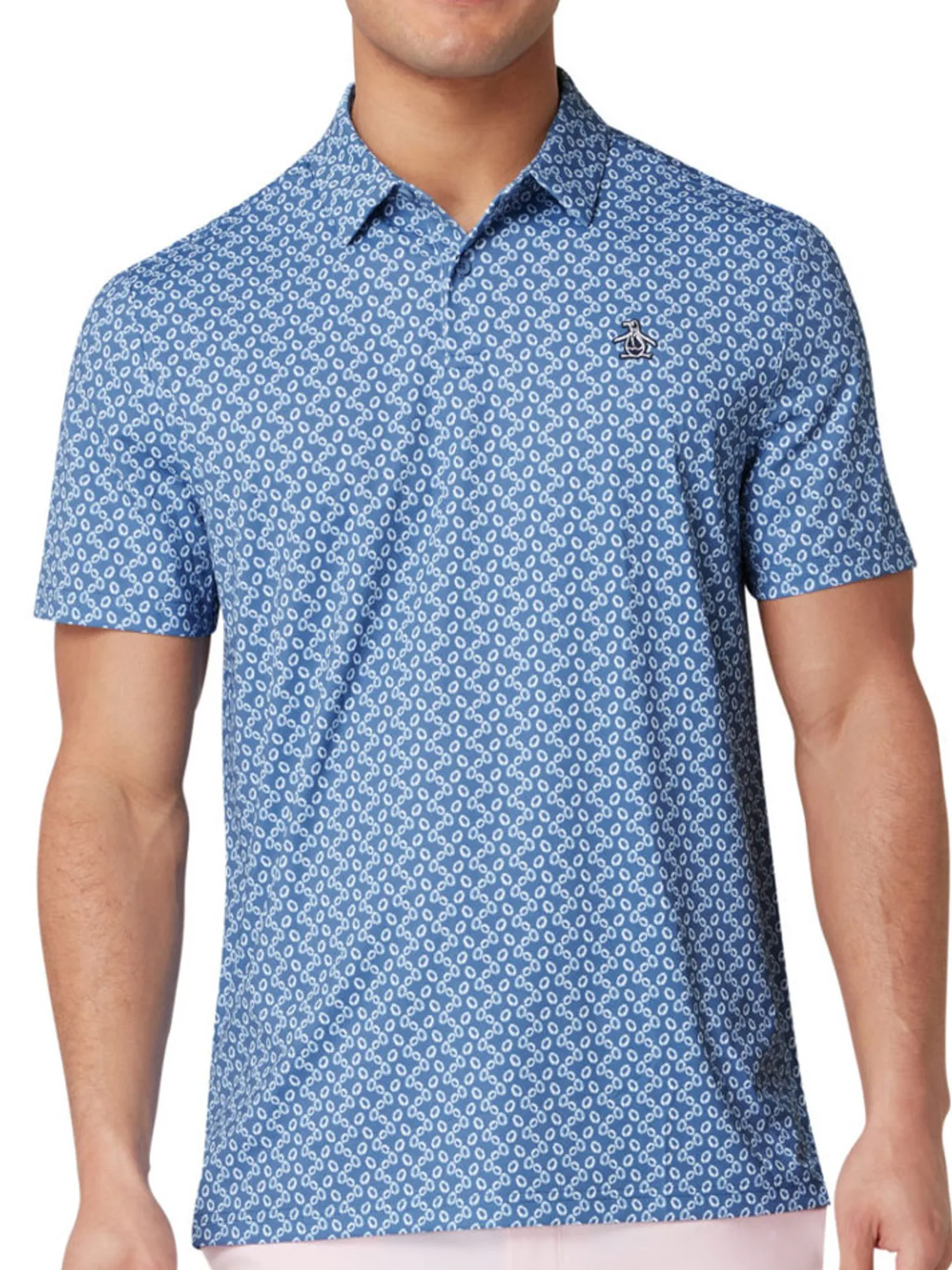Original Penguin Shirts|All Over Lifesaver Print Polo - Quiet Harbour