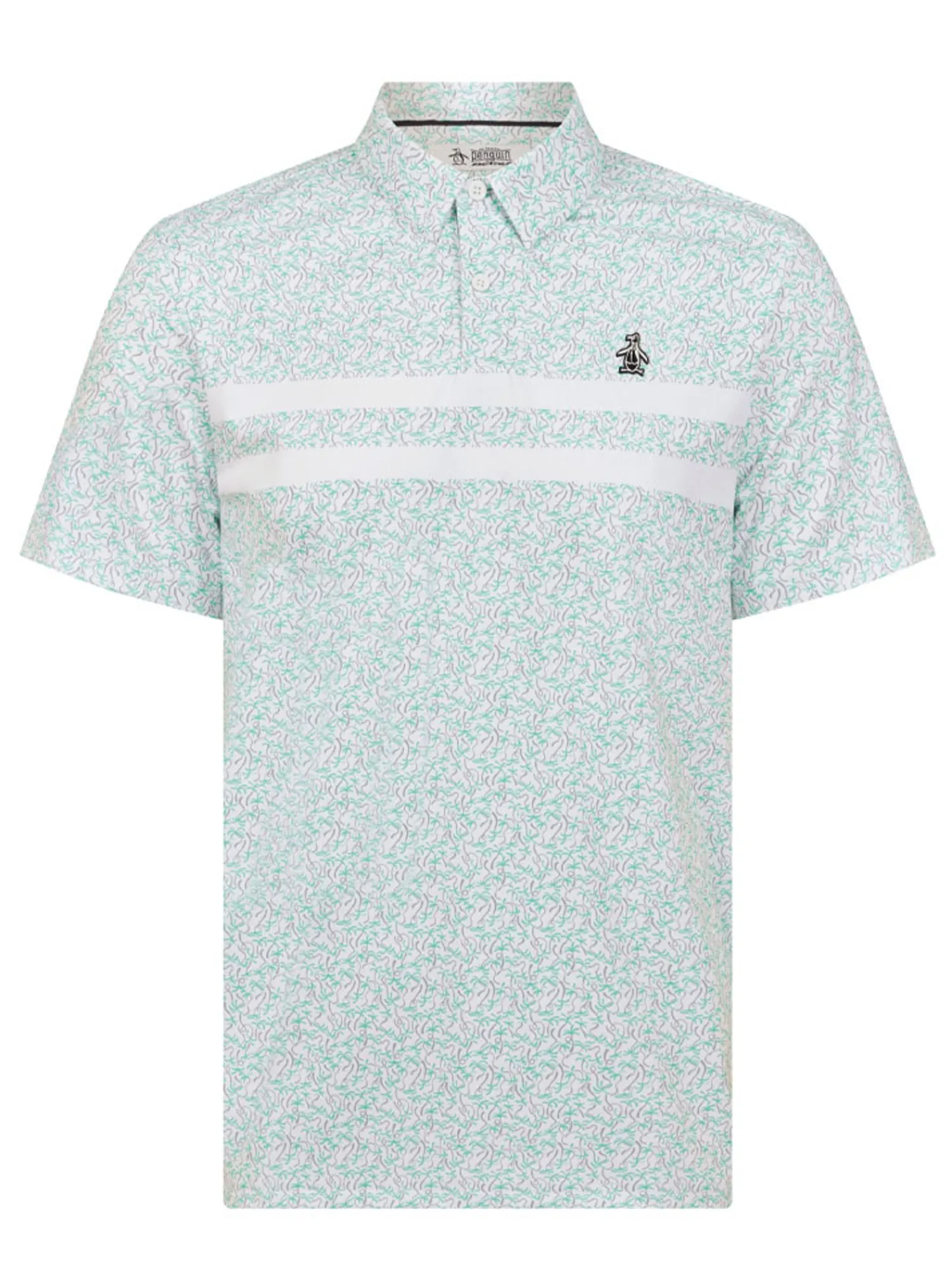 Original Penguin Shirts|Engineered Novelty Stripe Polo - Bright White