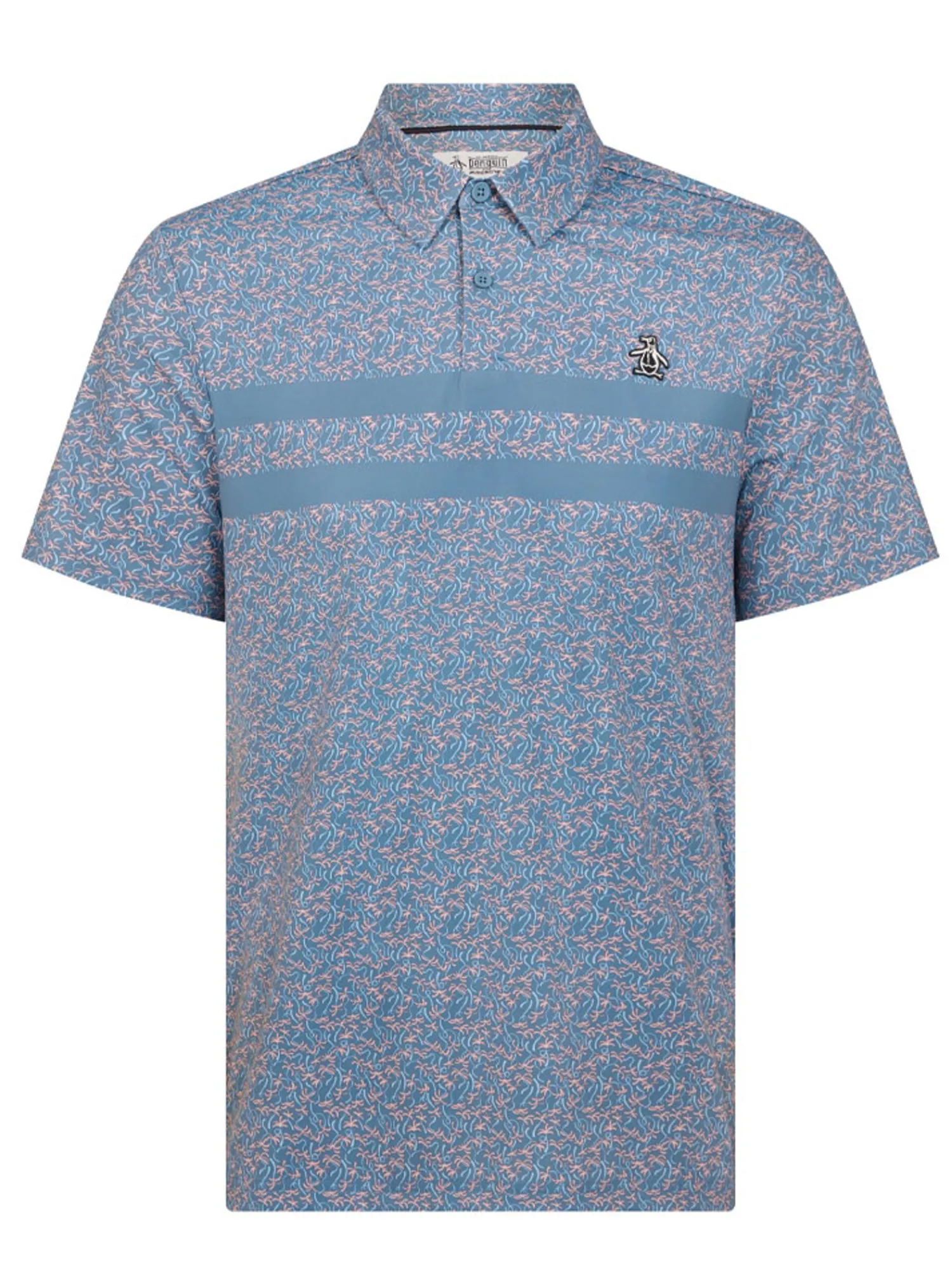 Original Penguin Shirts|Engineered Novelty Stripe Polo - Quiet Harbour