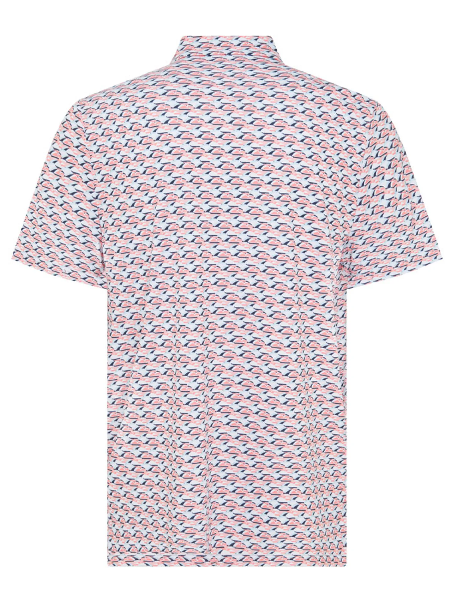 Original Penguin Shirts|Layered Umbrella Print Polo - Murex Shell