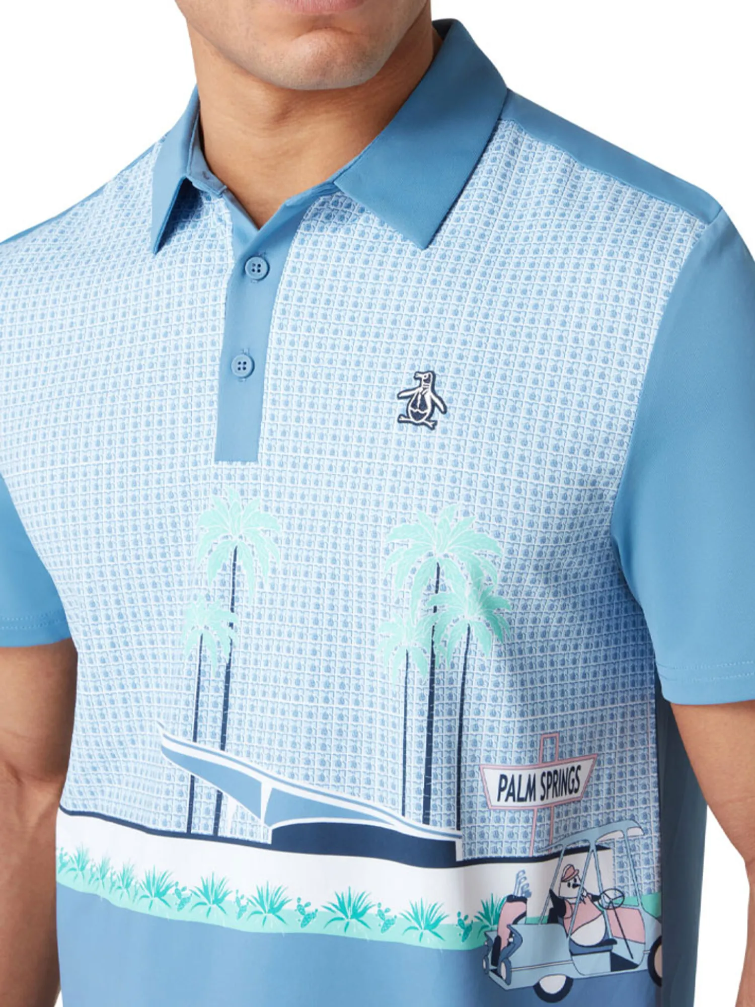 Original Penguin Shirts|Palm Springs Block Polo - Quiet Harbour