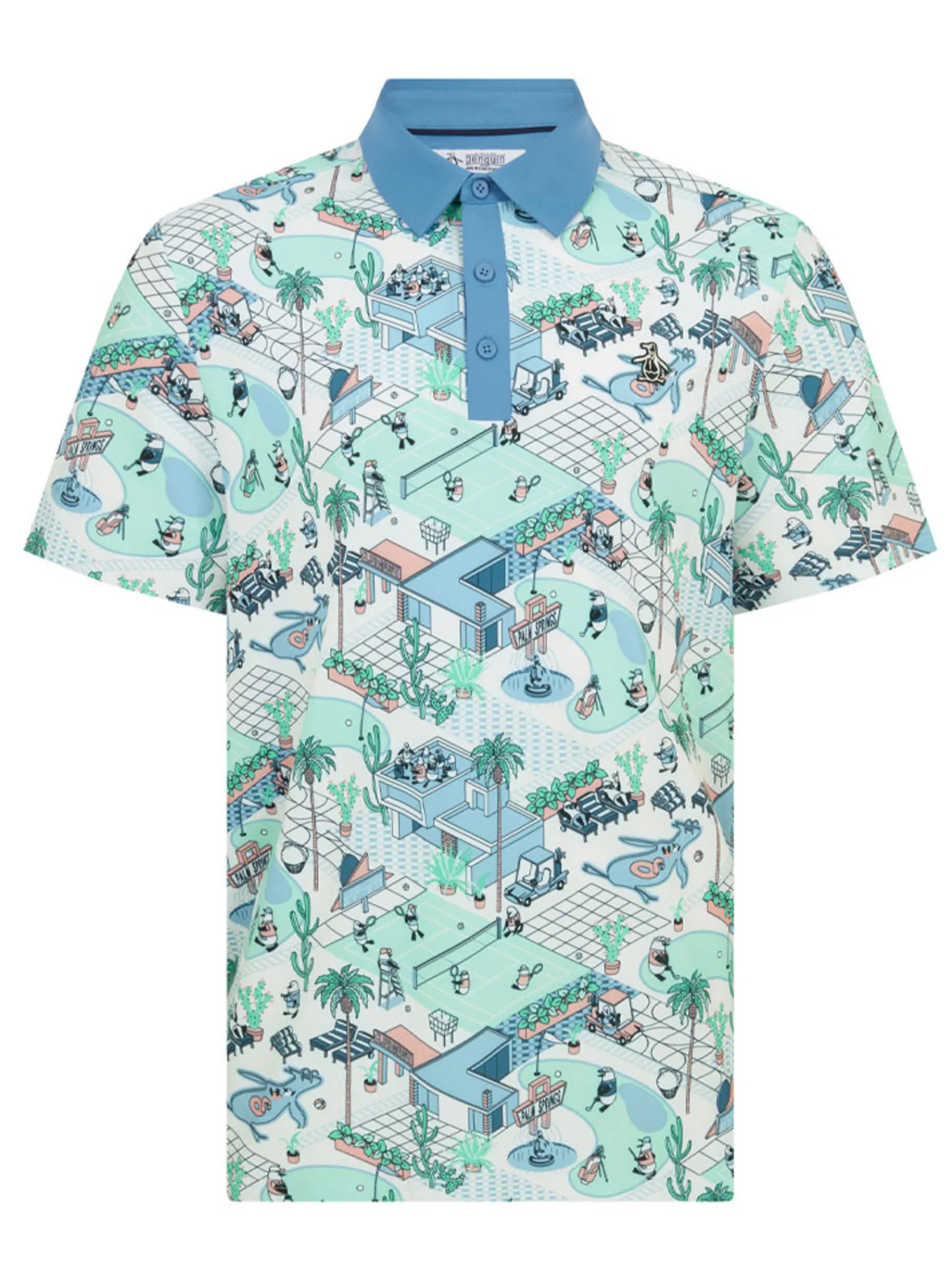 Original Penguin Shirts|Palm Spring Polo - Bright White