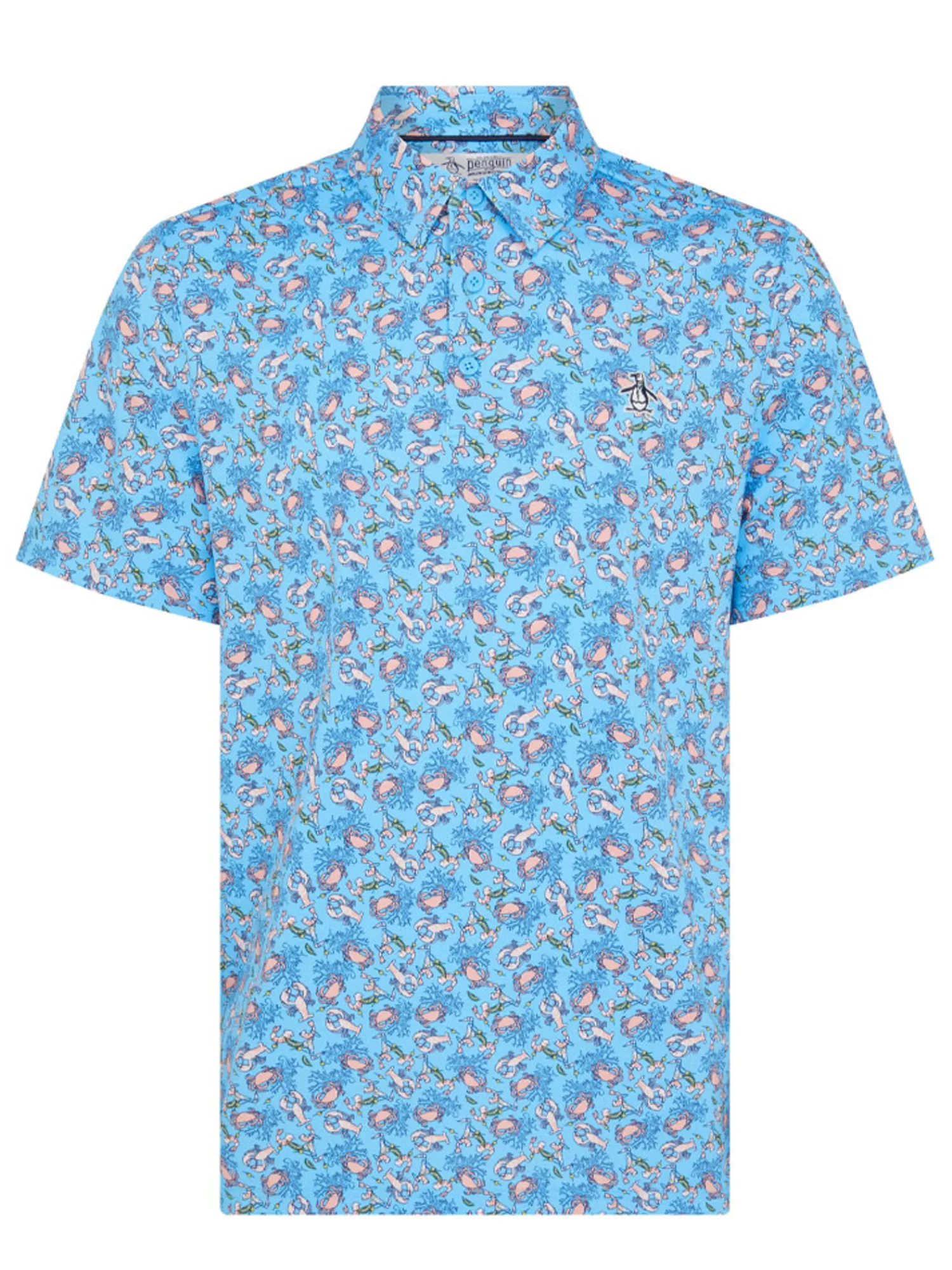 Original Penguin Shirts|Pete N' The Ocean Polo - Blue Grotto