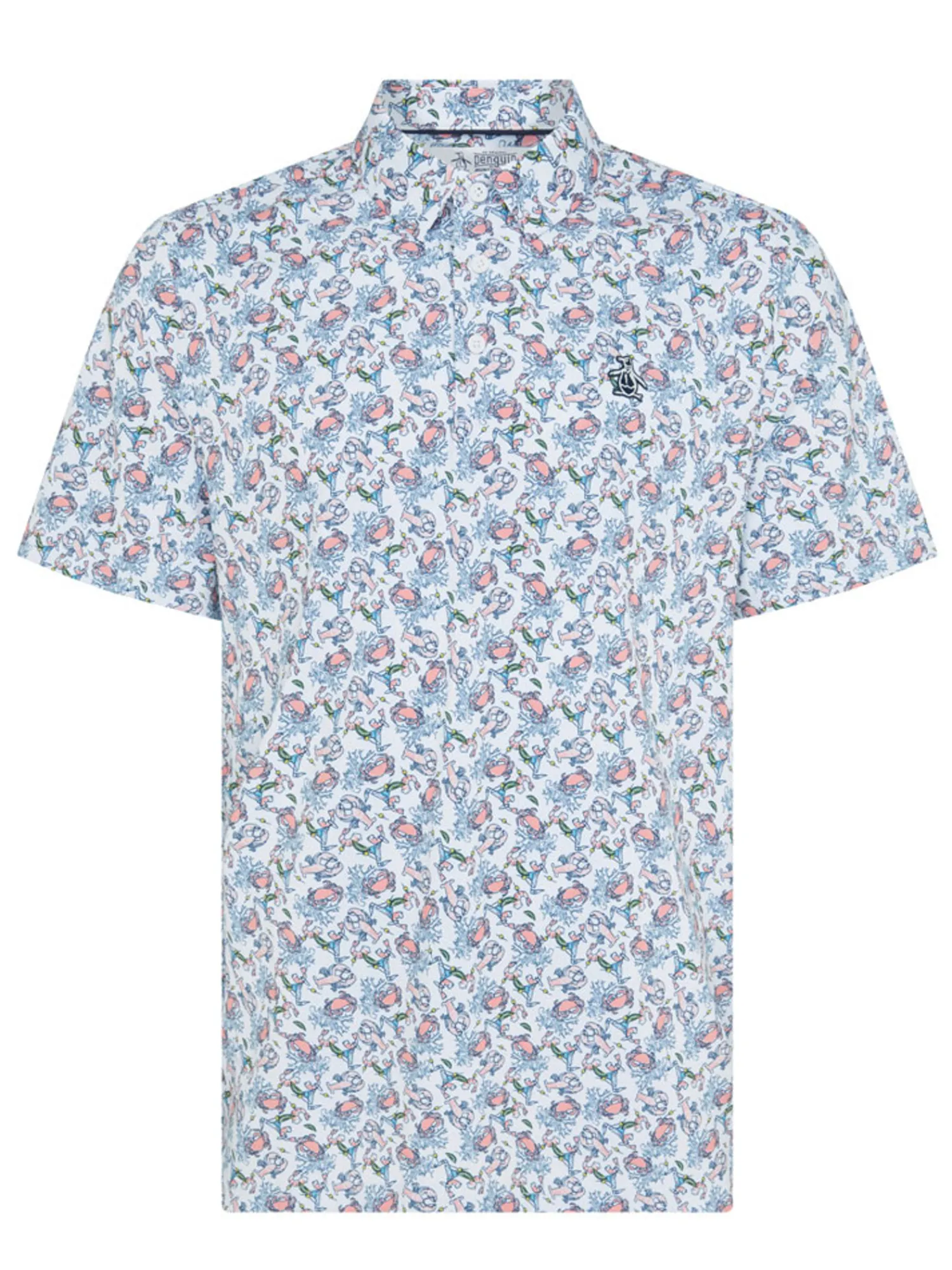 Original Penguin Shirts|Pete N' The Ocean Polo - Bright White