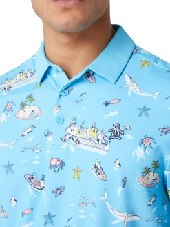Original Penguin Shirts|Pete N' The Boat Polo - Blue Grotto