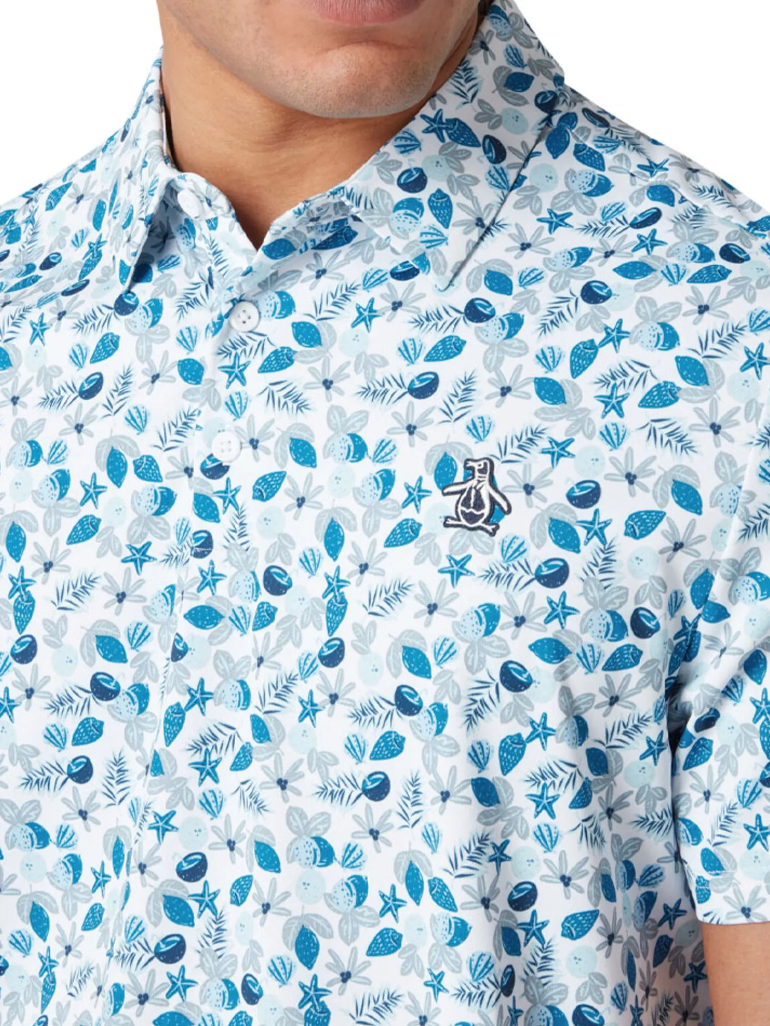 Original Penguin Shirts|Pete's Coconut Caddy Polo - Bright White