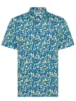 Original Penguin Shirts|Pete's Coconut Caddy Polo - Galaxy Blue