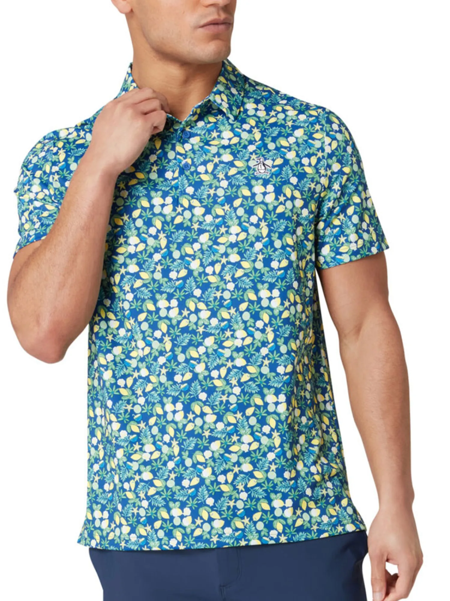 Original Penguin Shirts|Pete's Coconut Caddy Polo - Galaxy Blue
